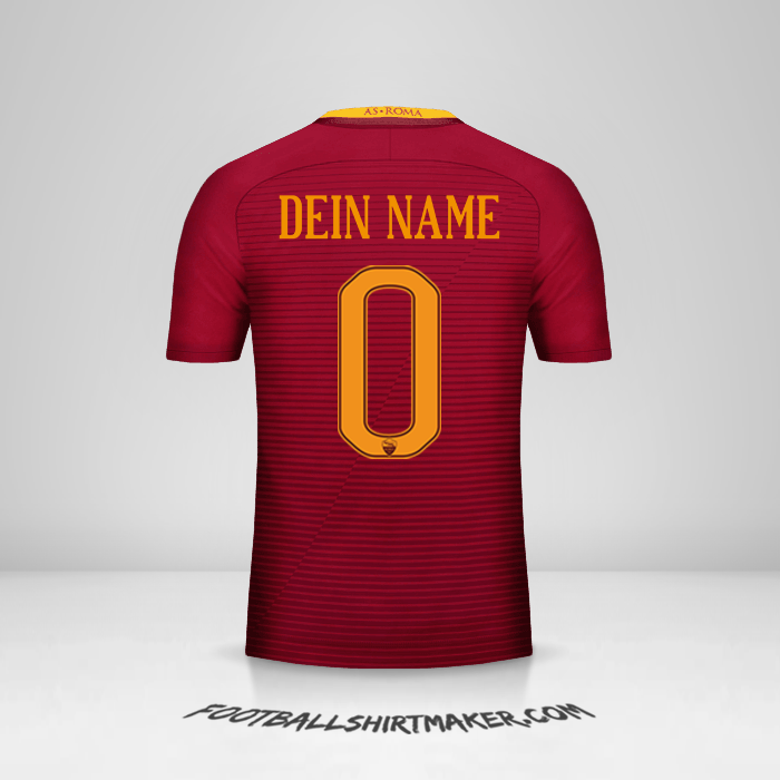 Trikot AS Roma 2016/17 -  dein name - 0