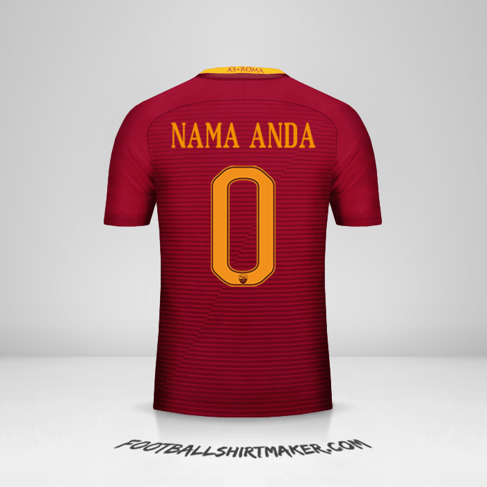 Jersey AS Roma 2016/17 -  nama anda - 0