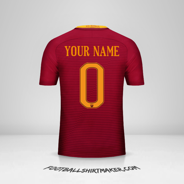Shirt AS Roma 2016/17 -  your name - 0