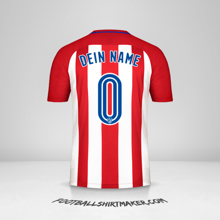 Trikot Atletico Madrid 2016/17 -  dein name - 0