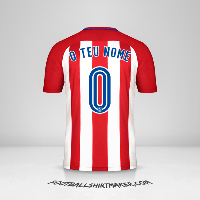 Camisola Atletico Madrid 2016/17 -  o teu nome - 0