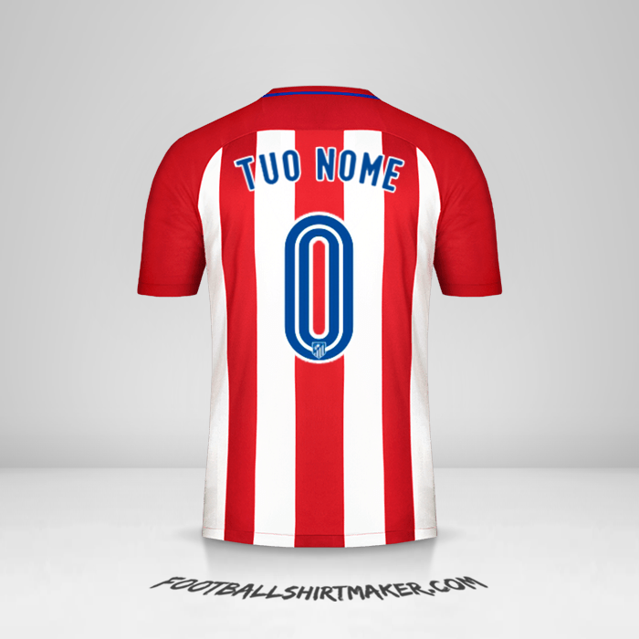 Maglia Atletico Madrid 2016/17 -  tuo nome - 0