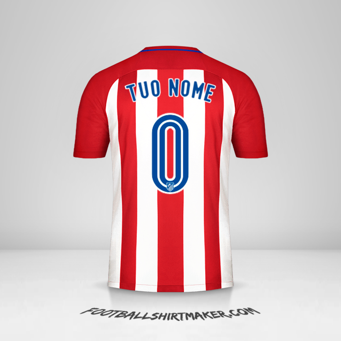 Maglia Atletico Madrid 2016/17 -  tuo nome - 0
