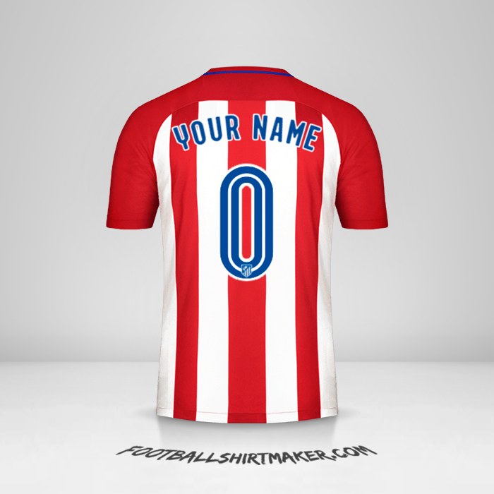 Jersey Atletico Madrid 2016/17 -  your name - 0