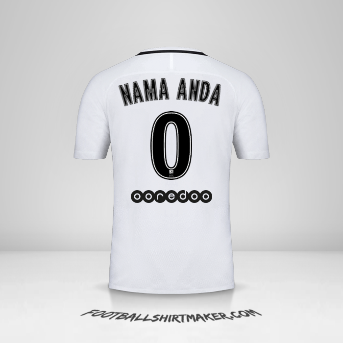 Jersey Paris Saint Germain 2016/17 III -  nama anda - 0