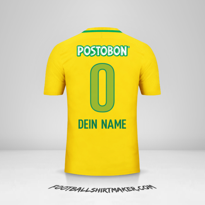 Trikot Atletico Nacional 2017 II -  dein name - 0