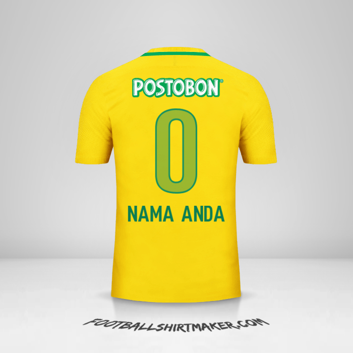 Jersey Atletico Nacional 2017 II -  nama anda - 0