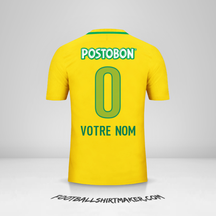 Maillot Atletico Nacional 2017 II -  votre nom - 0