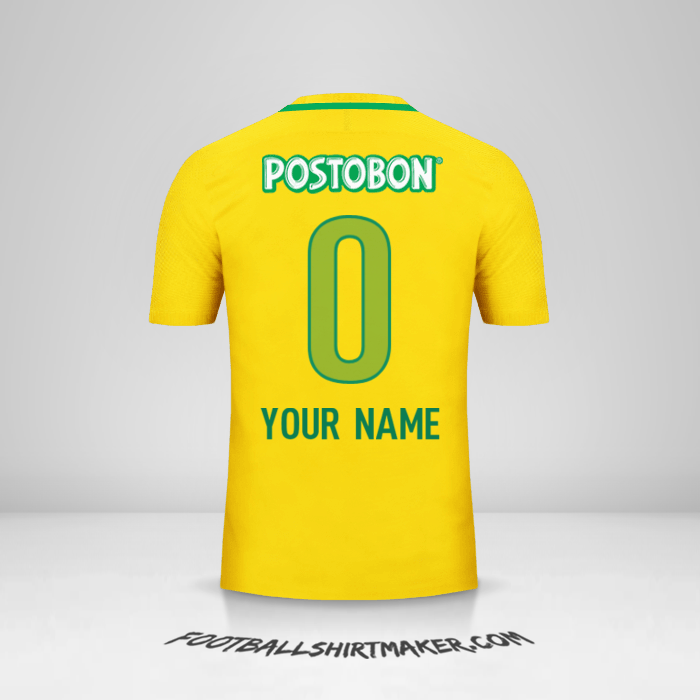 Shirt Atletico Nacional 2017 II -  your name - 0