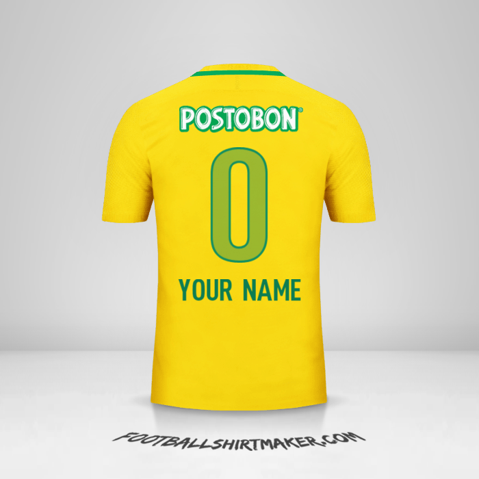 Shirt Atletico Nacional 2017 II -  your name - 0