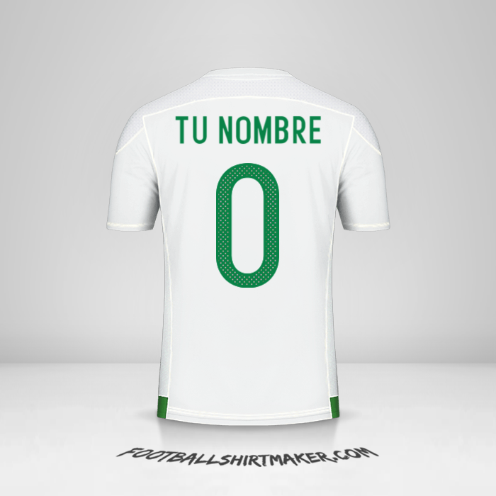 Camiseta Argelia 2016/17 -  tu nombre - 0
