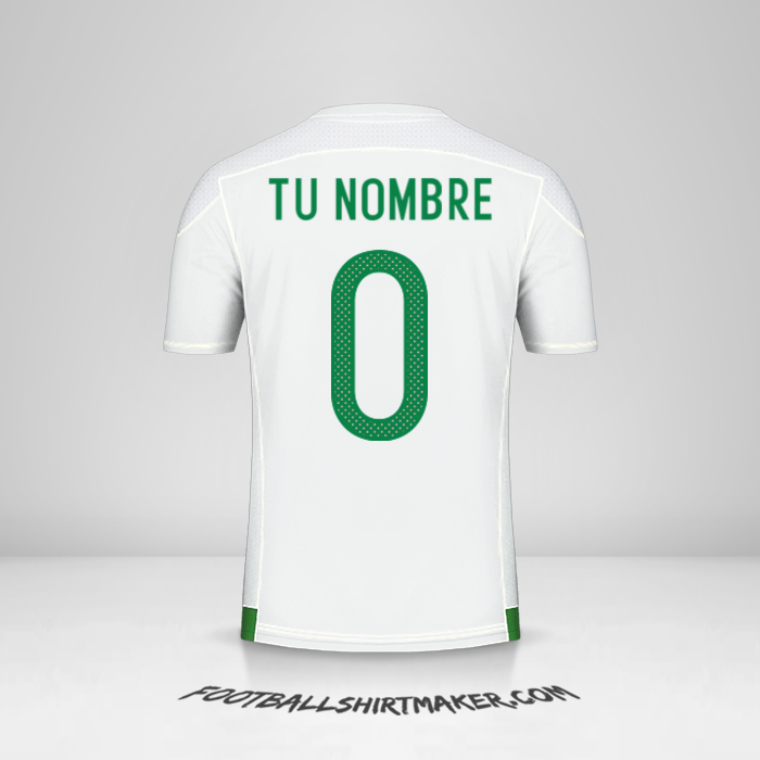 Camiseta Argelia 2016/17 -  tu nombre - 0
