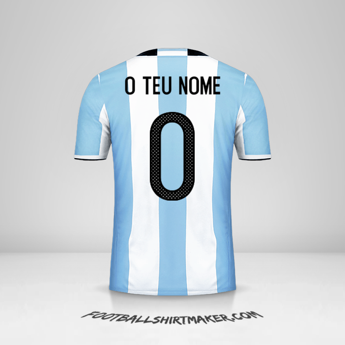 Camisola Argentina 2016 -  o teu nome - 0