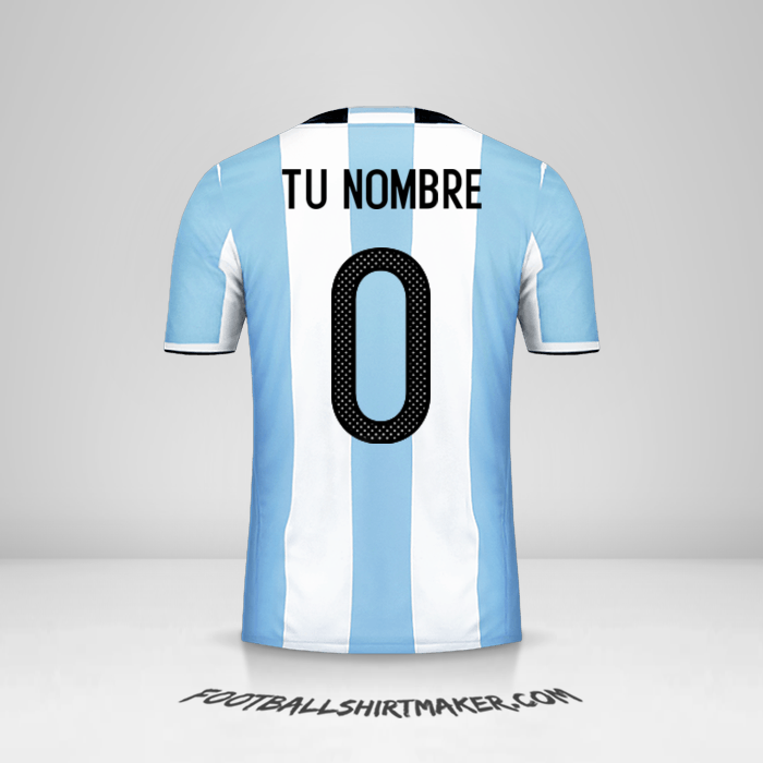 Jersey Argentina 2016 -  tu nombre - 0