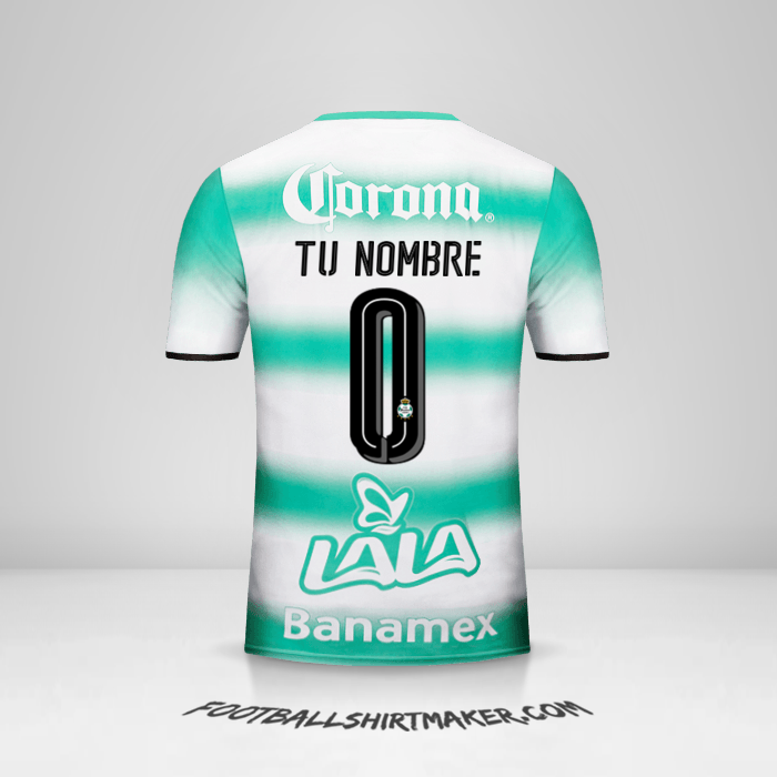 Camiseta Santos Laguna 2016/17 -  tu nombre - 0