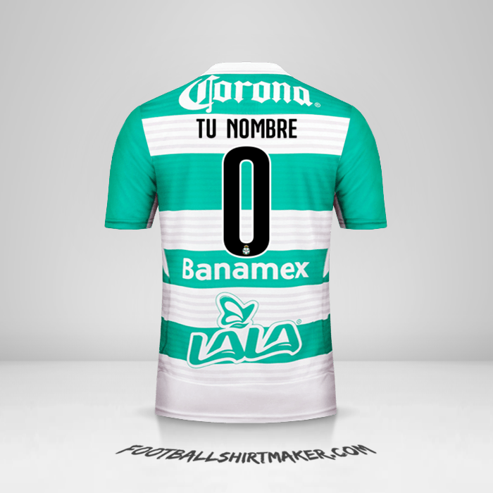 Camiseta Santos Laguna 2015/16 -  tu nombre - 0