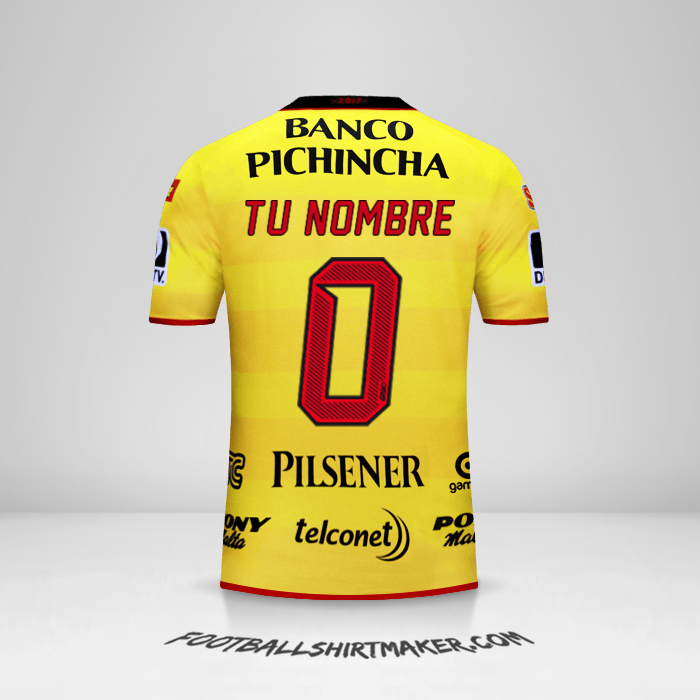 Jersey Barcelona SC 2017 -  tu nombre - 0