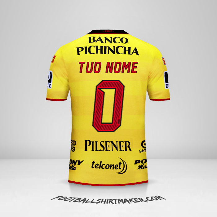 Maglia Barcelona SC 2017 -  tuo nome - 0