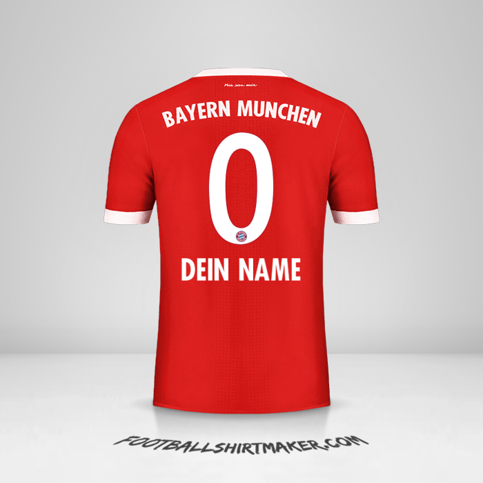 Trikot FC Bayern Munchen 2017/18 -  dein name - 0