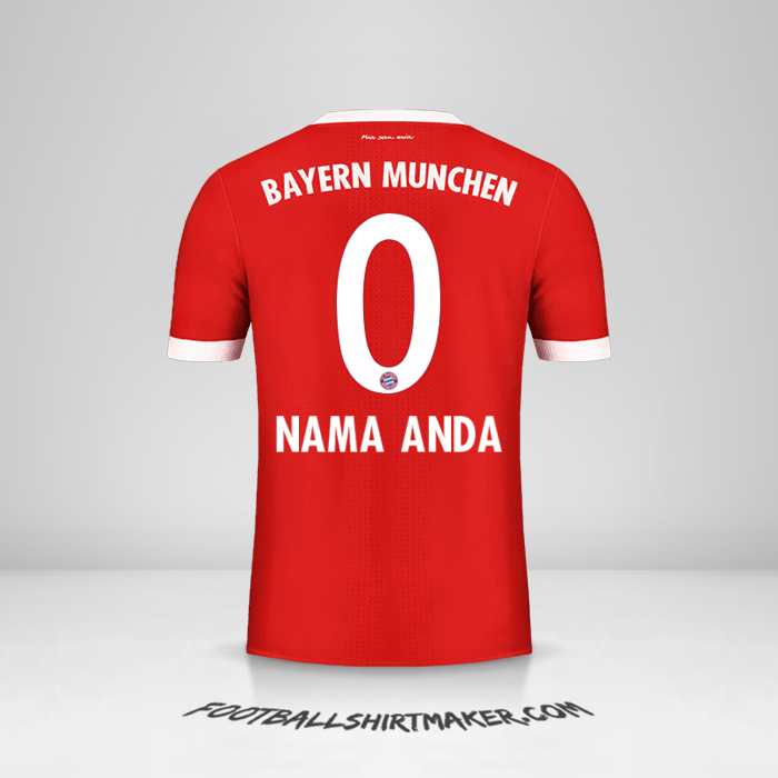 Jersey FC Bayern Munchen 2017/18 -  nama anda - 0