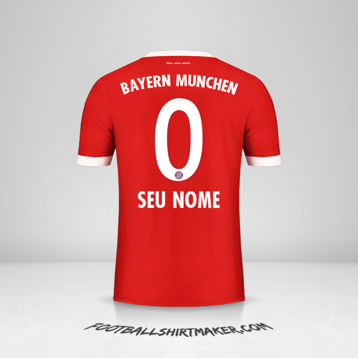 Camisa FC Bayern Munchen 2017/18 -  seu nome - 0