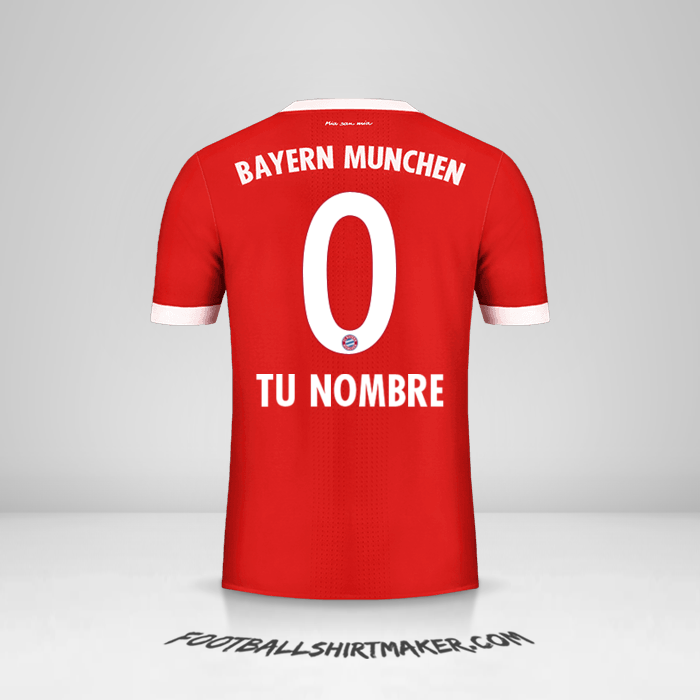 Camiseta FC Bayern Munchen 2017/18 -  tu nombre - 0