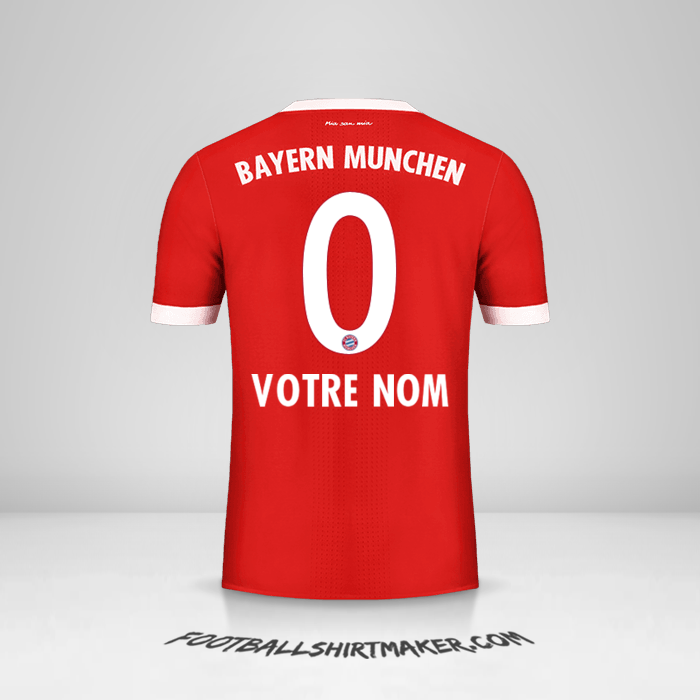 Maillot FC Bayern Munchen 2017/18 -  votre nom - 0