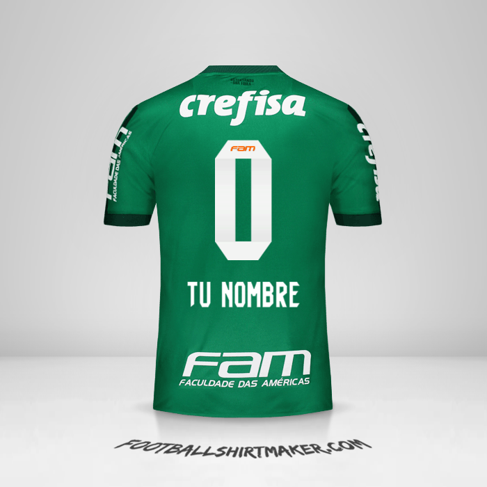 Camiseta Palmeiras 2017 -  tu nombre - 0