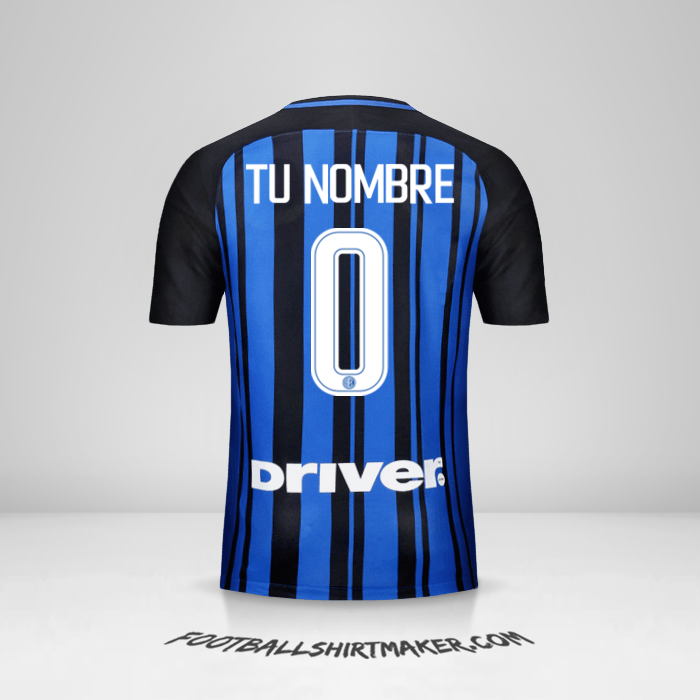 Camiseta Inter 2017/18 -  tu nombre - 0