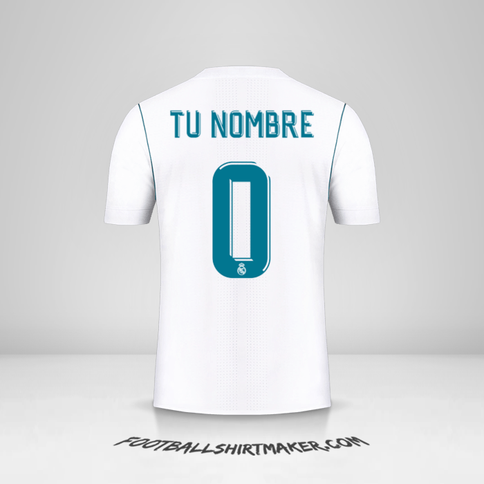 Camiseta Real Madrid CF Cup 2017/18 -  tu nombre - 0