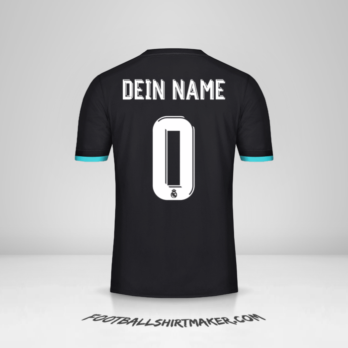 Trikot Real Madrid CF Cup 2017/18 II -  dein name - 0