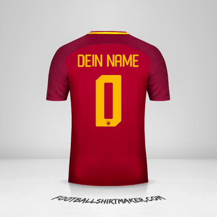 Trikot AS Roma 2017/18 -  dein name - 0