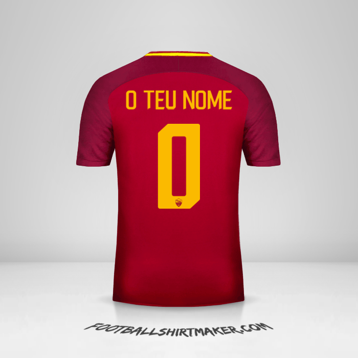 Camisola AS Roma 2017/18 -  o teu nome - 0