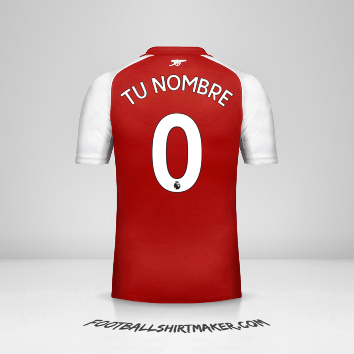 Jersey Arsenal 2017/18 -  tu nombre - 0