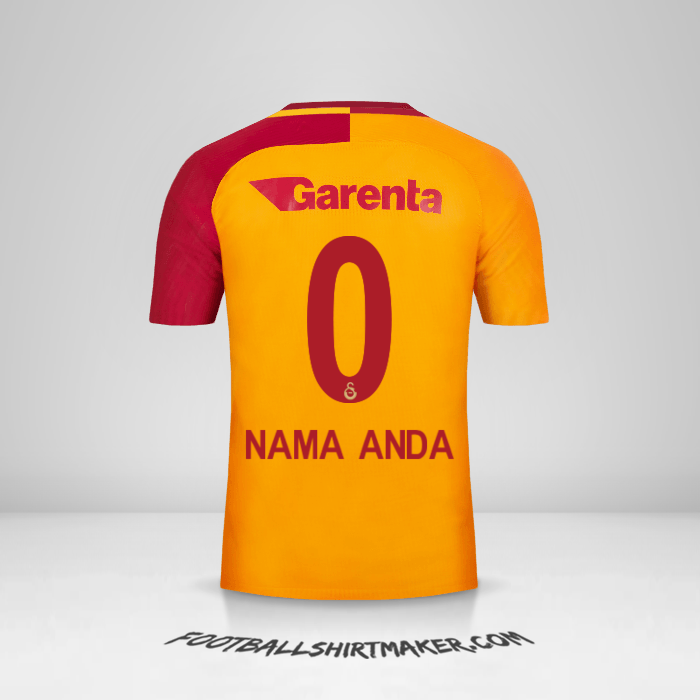 Jersey Galatasaray SK 2017/18 -  nama anda - 0
