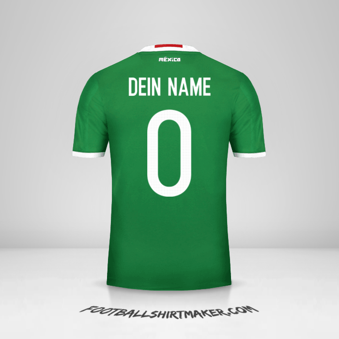 Trikot Mexiko 2016 -  dein name - 0