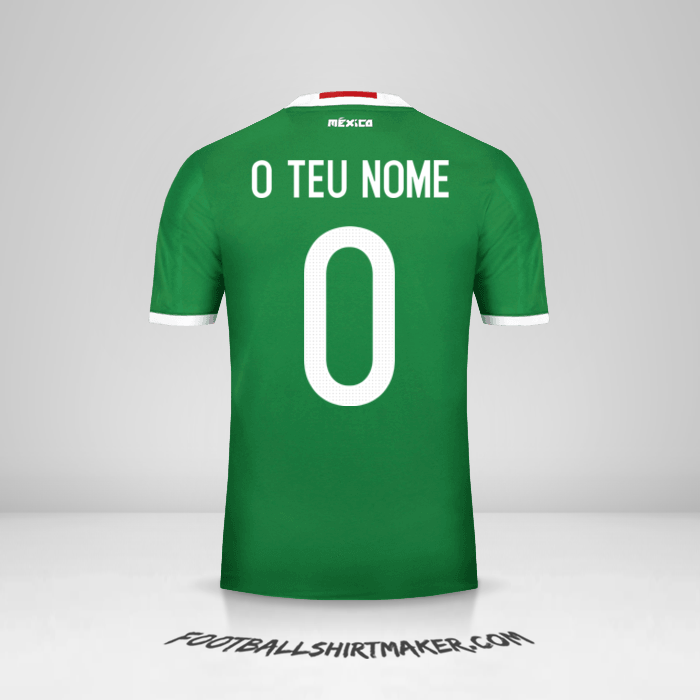 Camisola México 2016 -  o teu nome - 0