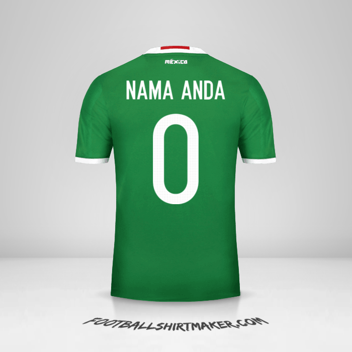 Jersey Meksiko 2016 -  nama anda - 0