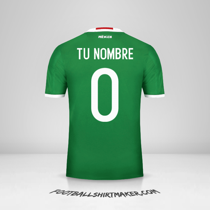 Camiseta Mexico 2016 -  tu nombre - 0