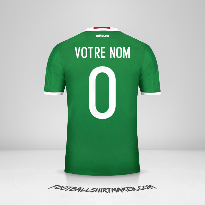 Maillot Mexique 2016 -  votre nom - 0