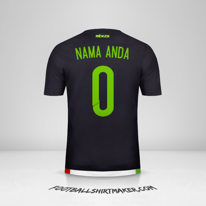 Jersey Meksiko 2015 -  nama anda - 0