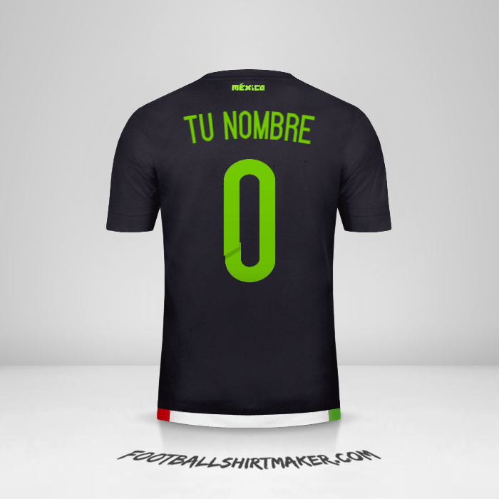 Camiseta Mexico 2015 -  tu nombre - 0