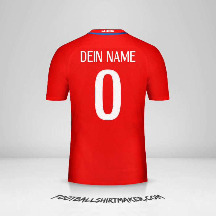 Trikot Chile 2016 -  dein name - 0