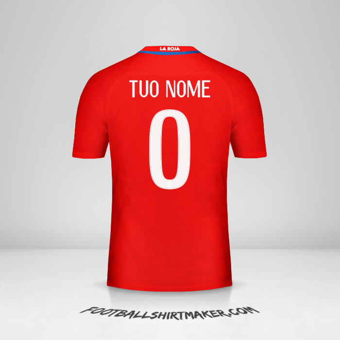Maglia Cile 2016 -  tuo nome - 0