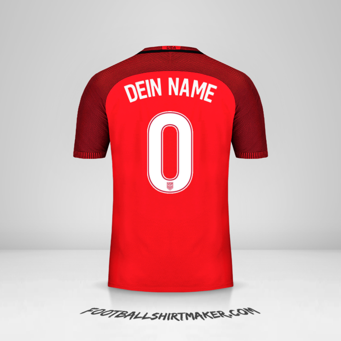 Trikot Vereinigte Staaten 2017 III -  dein name - 0