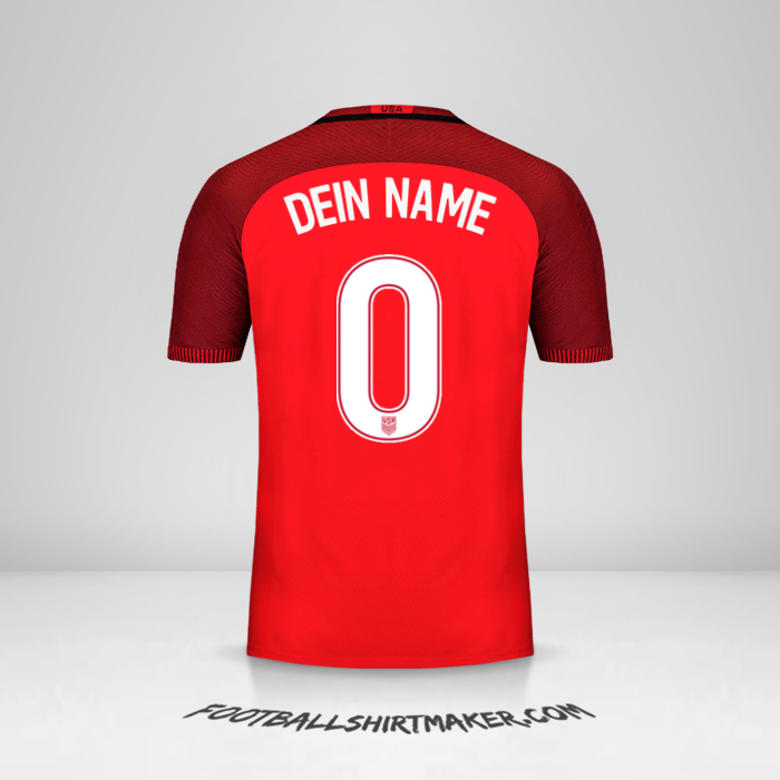 Trikot Vereinigte Staaten 2017 III -  dein name - 0