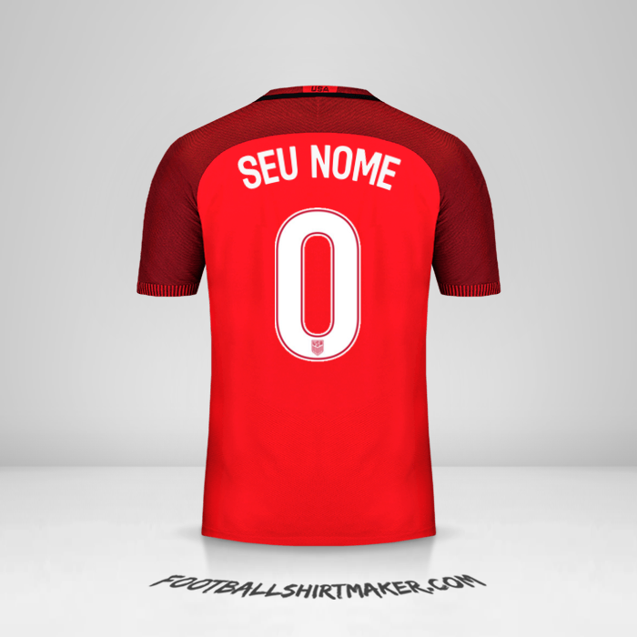 Camisa Estados Unidos 2017 III -  seu nome - 0