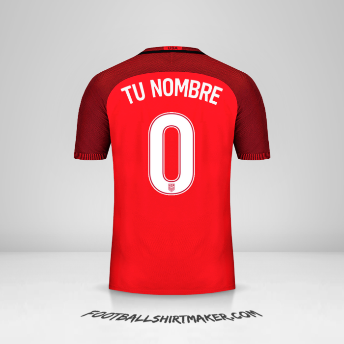 Jersey Estados Unidos 2017 III -  tu nombre - 0