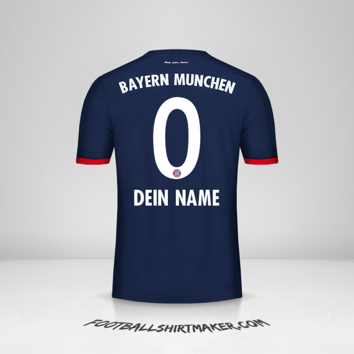 Trikot FC Bayern Munchen 2017/18 II -  dein name - 0