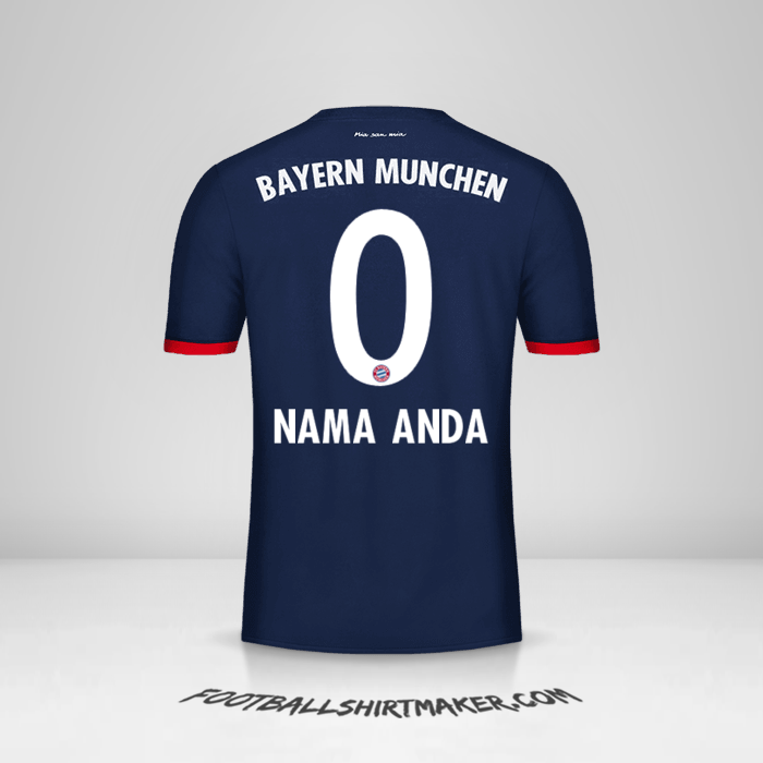 Jersey FC Bayern Munchen 2017/18 II -  nama anda - 0